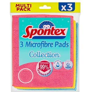 Spontex Microvezelpads, 3 stuks (Pack van 1)
