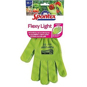 Spontex Flexy lichte tuinhandschoenen voor dames, flexibel met anti-slip noppen, maat M