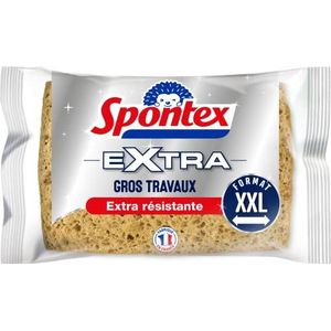 SPONTEX - Vloerwisser voor tegels XXL – 100% microvezel – ontvet alleen met water – verwijdert 99% van de bacteriën – originele motieven – maat XXL