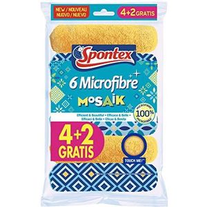 Spontex Mosaik 6 stuks microvezeldoeken