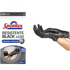 Spontex Duurzame handschoenen Black 100 maat S/M