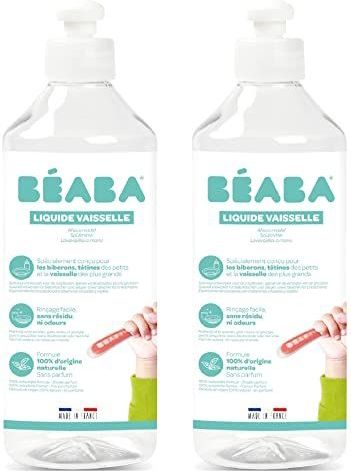 Set van 2 flessen afwasmiddel (500 ml) BEABA wit