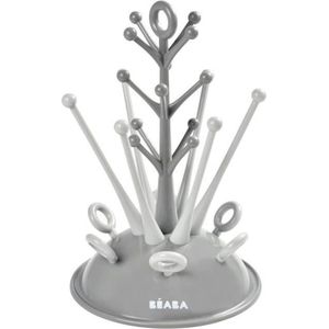 BÉABA, Flessenafdruipboom, grote capaciteit, 6 flessen en accessoires, afneembare wateropvangbak, praktisch, slim design, grijs