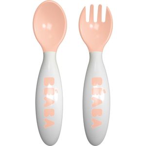 Béaba - Bestekset - Kinderen - Rood - Ergonomisch Ontwerp - Reis-etui