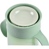 BÉABA, 360° leerbeker met druppelvrije schijf, gepatenteerd anti-leksysteem, vanaf 12 maanden, afneembare handgrepen, met hygiënisch deksel, robuust en licht, 340 ml, saliegroen