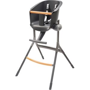 BÉABA, Hoge stoel Up&Down, gemaakt in Frankrijk, ergonomisch, uitbreidbaar, afneembaar, verstelbaar, 6 hoogtes, comfortabel, design, robuuste materialen, donkergrijs
