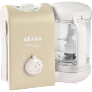 Béaba Babycook Express, 4-in-1 blender voor baby's, 15 minuten koken, op maat gemaakt mixen, zacht en gezond stomen, ontdooien, homogene textuur, capaciteit 1250 ml, kleiaarde