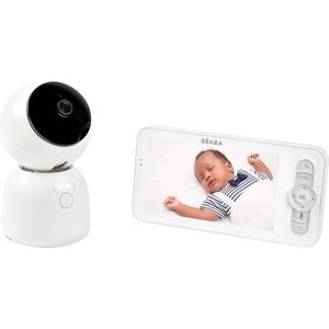 Béaba | Video Babyfoon Met App En Extra Scherm - Écoute Bébé Zen Met Nachtlampje - Wit