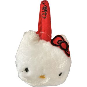 Rode/witte oorwarmers van Hello Kitty