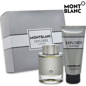 Mont Blanc Explorer Platinum Giftset - 60 ml eau de parfum spray + 100 ml showergel - cadeauset voor heren