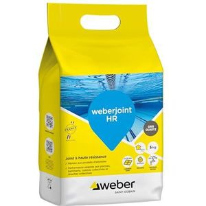 Tegelafdichting, zeer sterk, cementgrijs HR 5 kg, geschikt voor zwembad