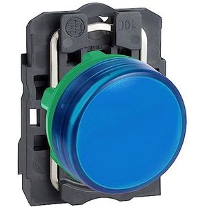 Schneider XB5AVG6 Lichtmelder, blauw, compleet apparaat Ø22 gladde kalotten met LED-module 110.120V