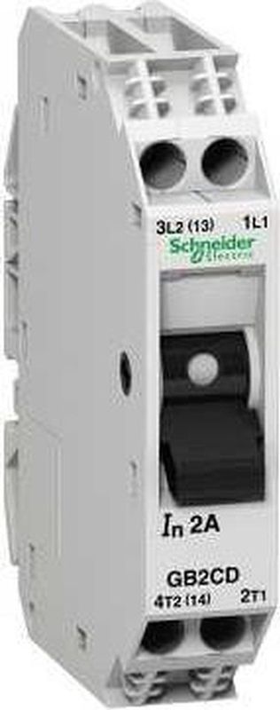 Schneider Electric - TeSys GB2-CD - stroomonderbreker voor controlecircuit - 1A - 1P+N - 1d - GB2CD06