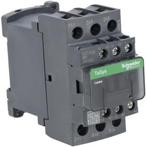 Schneider Electric Tesys D contactor lc1d32bd 3p 32a ac-3 15kw@400v 1no+1nc aux contact 24v dc coil