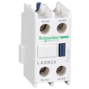 Schneider Electric LADN20 TeSys D – hulpcontacten aan de voorzijde – 2F+0O – schroefklemmen