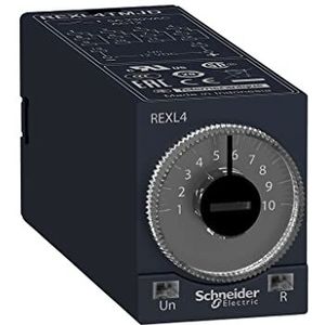 Schneider Electric REXL4TMF7 Plg/In Relais 120V, On-Delay Timing Relais - 0.1 S..100 H - 120 V Ac - 4 Oc