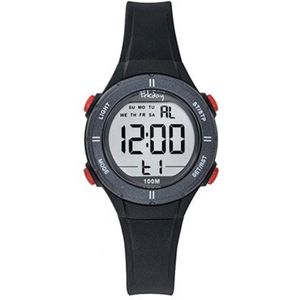 Tekday-Horloge-Unisex-Kinderhorloge-Digitaal-Alarm-Stopwatch-Timer-Datum-Backlight-10ATM waterdicht-Zwemmen-Sporten-32MM-Antraciet/Zwart