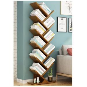 Boekenkast Creatieve Boomboekenplank Bamboe Ruimtebesparende Boekenplanken Verticale Vloerstaande Boekenrek Organizer for Display Slaapkamer (Size : 44 * 20 * 158CM)