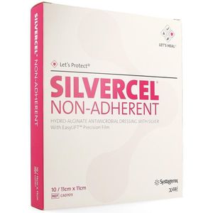 Silvercel Hydroalginaat 11x11cm 10 stuks