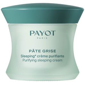 Payot Pâte Grise Sleeping Crème Purifiante Nachtcrème voor Regulatie en Reiniging voor Gemengde en Vette Huid 50 ml