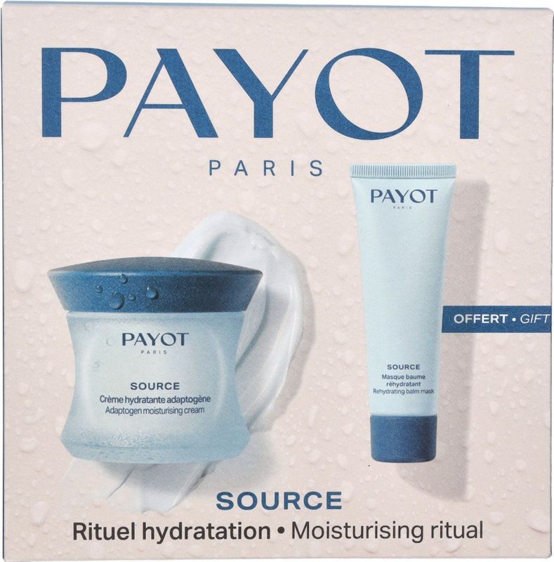 Payot - Source Moisturising Ritual Set - 100 ml - Adaptogen Moisturising Cream 50 ml/Baume Rehydratant 50 ml