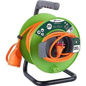 Electraline Electralinehaspel voor tuin, groen 20 M groen