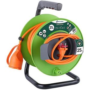 Electraline Electralinehaspel voor tuin, groen 25 M groen