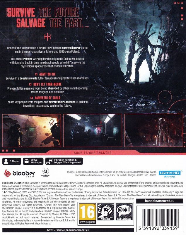 Bandai Namco - Cronos: The New Dawn - Survival Horror Game