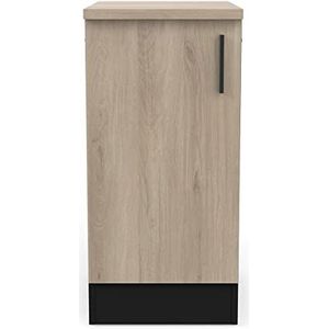 Demeyere Onderkast voor keuken, 1 deur, Origan, gemaakt in Frankrijk, ingenieurhout, KRONBERG/matzwart, L 40 x D 60 x H 85 cm