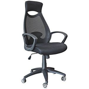 13Casa Lawyer A21 bureaustoel, afmetingen: 64 x 65 x 115,5 cm. Kleur: zwart mat: polypropyleen.