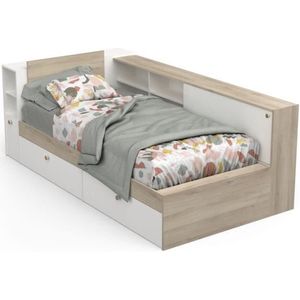 Bett mit Stauraum in 90x190/200 cm - L119,2 cm