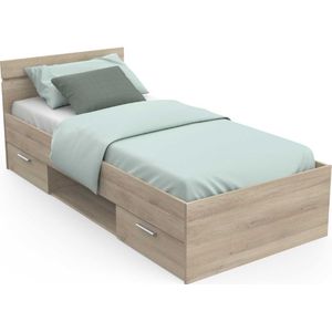Eenpersoonsbed Lotte 90x200 cm kronberg eiken