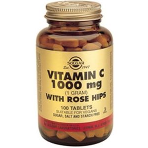 Solgar Vitamin C with Rose Hips 1000mg Capsules 100 stuks