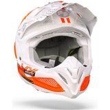 Scorpion - VX-22 Air Ares - Crosshelm - Wit-Neon Rood