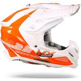 Scorpion - VX-22 Air Ares - Crosshelm - Wit-Neon Rood