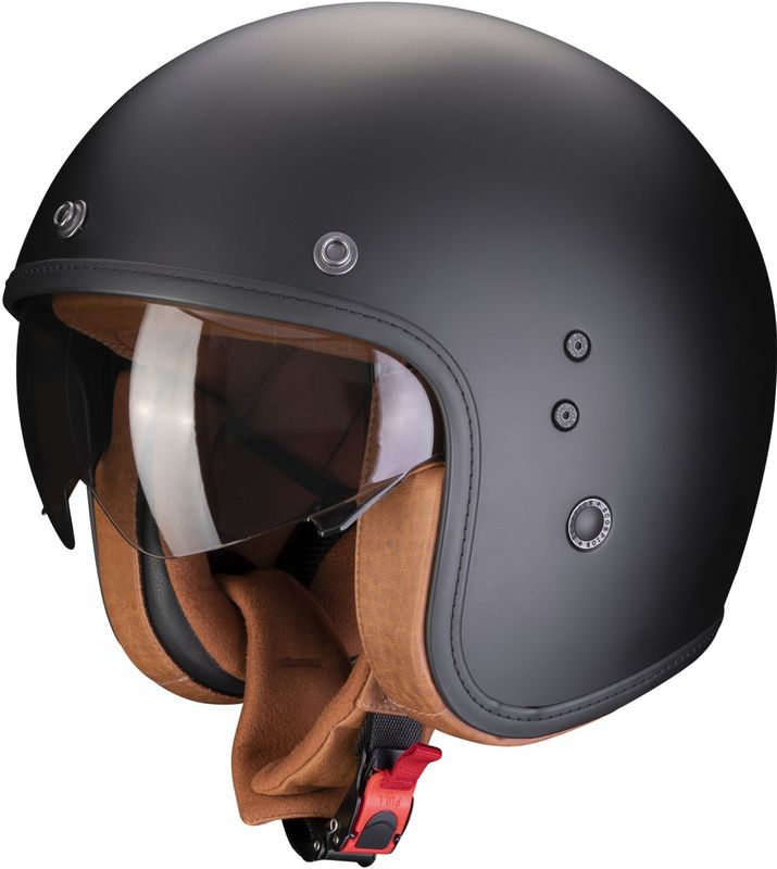 Scorpion - Belfast Evo Luxe - Open Helm - Koolstof - Speedview, Ultra TCT Carbon, Snelsluiting