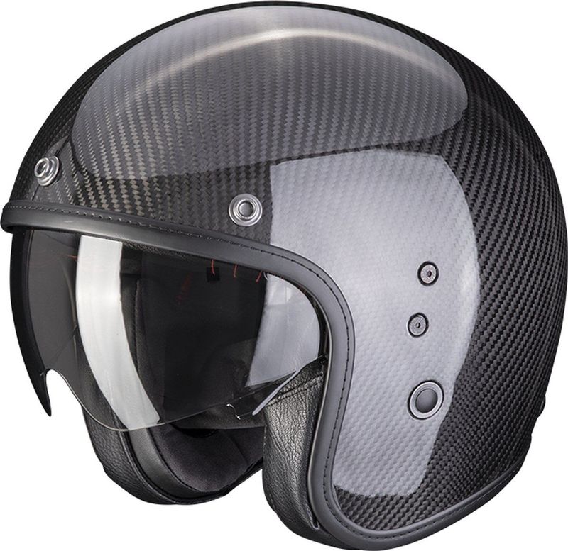 Scorpion - Belfast Carbon Evo - Open Helm - Zwart - Koolstof