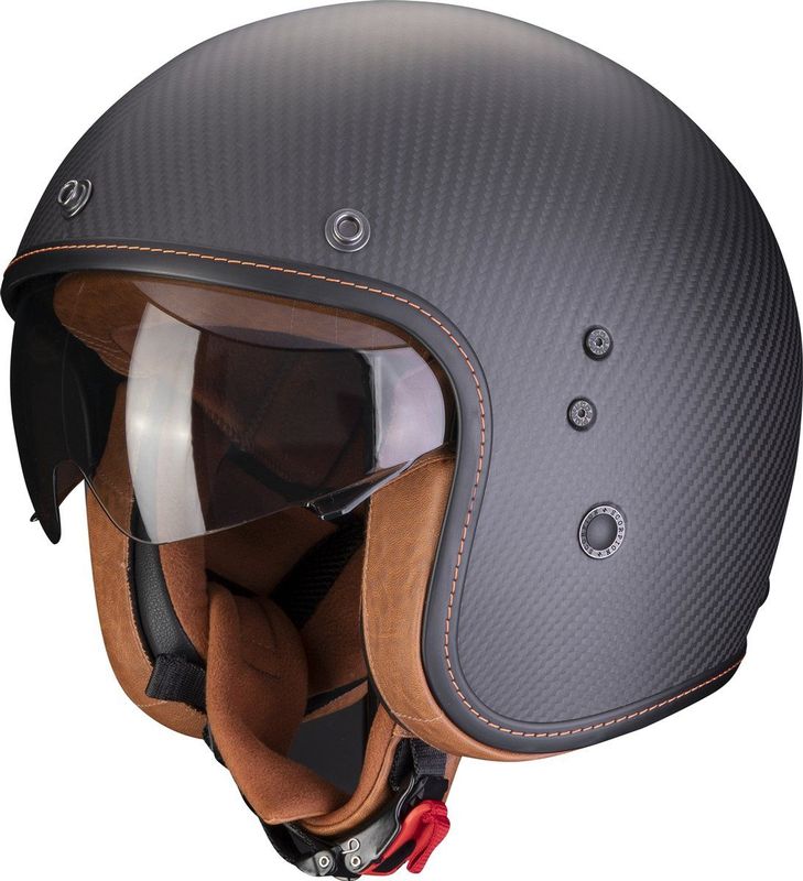 Scorpion - Belfast Evo Carbon - Jethelm - Zwart - Carbon