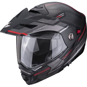 Scorpion - ADX-2 Carrera - Helm - Mat Zwart-Rood