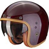 Scorpion Belfast Carbon Evo Solid Red S - Maat S - Helm