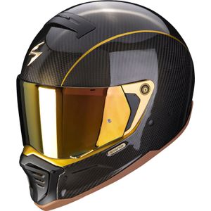 Scorpion - EXO-HX1 Carbon Se - Integraalhelm - Zwart-Goud - Materiaal: Carbon