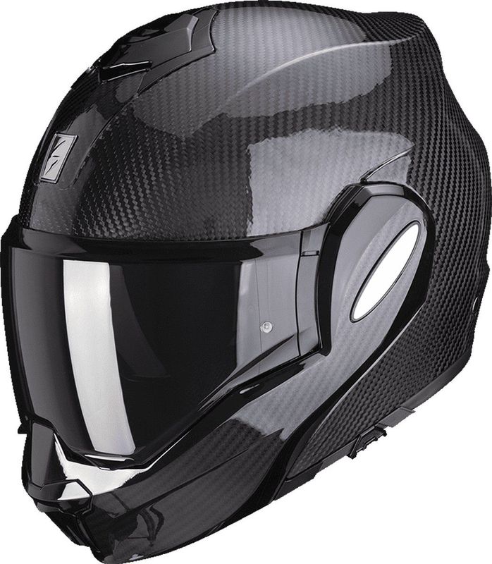 Scorpion - Exo-Tech Evo Carbon - Systeemhelm - Zwart - Carbon