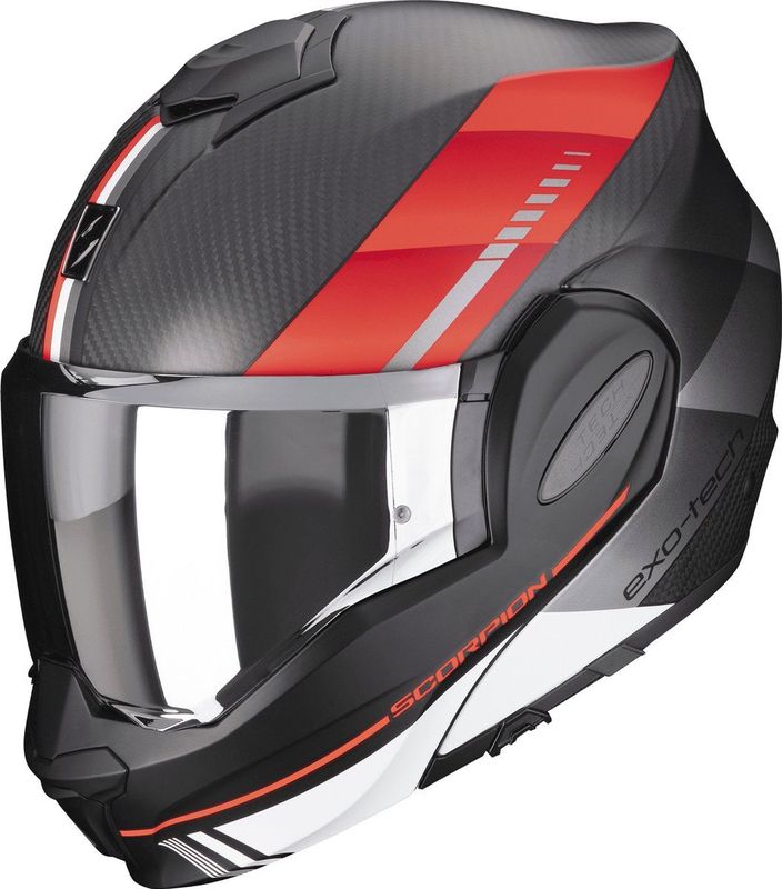 Scorpion - Exo-Tech EVO GENUS - Motorhelm - Carbon - Matt Black