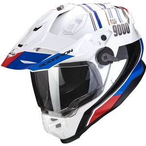 Scorpion ADF-9000 Air Desert, enduro helm, Wit/Blauw/Rood, M