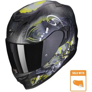 Scorpion Exo-520 Evo Air Melrose Mat Zwart-Geel Integraalhelm S