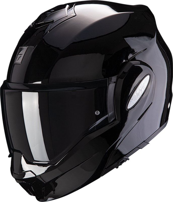 Scorpion - EXO-Tech Evo - Systeemhelm - Zwart - Glans - Veiligheid en Comfort