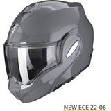 Scorpion - Exo-Tech Evo - Systeemhelm - Cement Grijs - Glasvezel/Fiber Mix