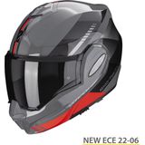 Scorpion - EXO-TECH EVO GENRE - Integraal Helm - Grijs Zwart Rood - Scooterhelm