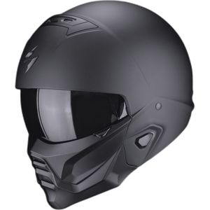 Scorpion EXO-Combat II Solid, modulaire helm, Mat-Zwart, XXL