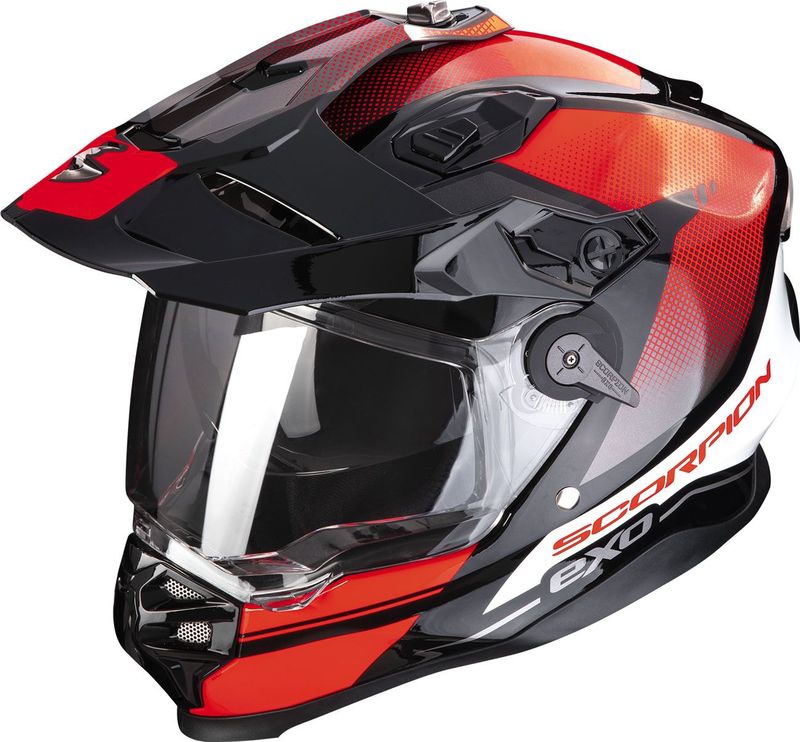 Scorpion - ADF-9000 Air Trail - Helm - Zwart-Rood